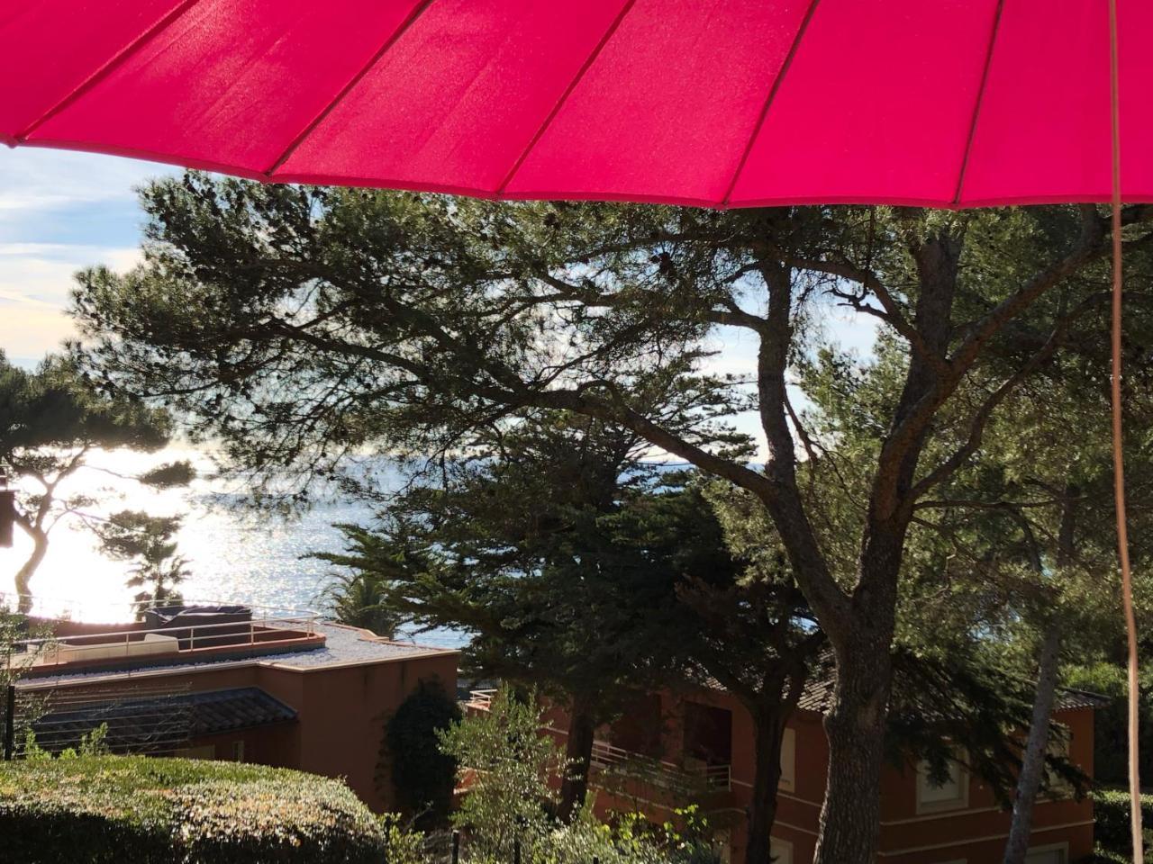 50M Plage T2 Grande Terrasse Vue Mer Climatise Piscine Chauffee, Parking Clos Gratuit 滨海萨纳里 外观 照片