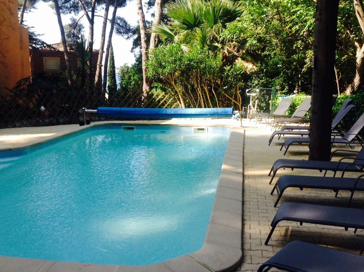 50M Plage T2 Grande Terrasse Vue Mer Climatise Piscine Chauffee, Parking Clos Gratuit 滨海萨纳里 外观 照片