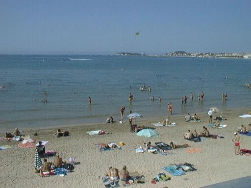 50M Plage T2 Grande Terrasse Vue Mer Climatise Piscine Chauffee, Parking Clos Gratuit 滨海萨纳里 外观 照片
