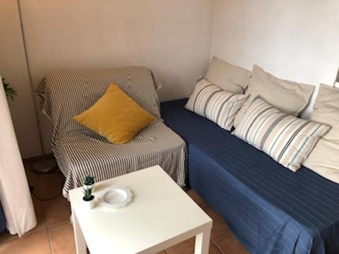 50M Plage T2 Grande Terrasse Vue Mer Climatise Piscine Chauffee, Parking Clos Gratuit 滨海萨纳里 外观 照片